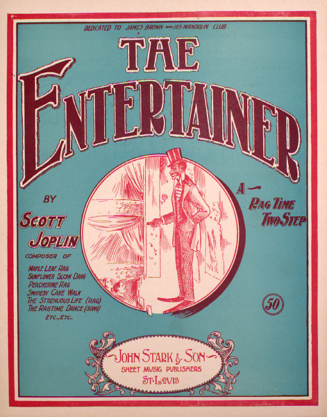 Cover sheet to Scott Joplin's The Entertainer