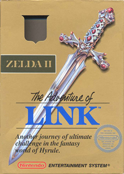 Box art for Zelda II, released by Nintendo